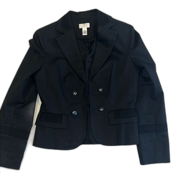LOFT Women's Tailored Black Blazer-sz 8 - Picture 1 of 5